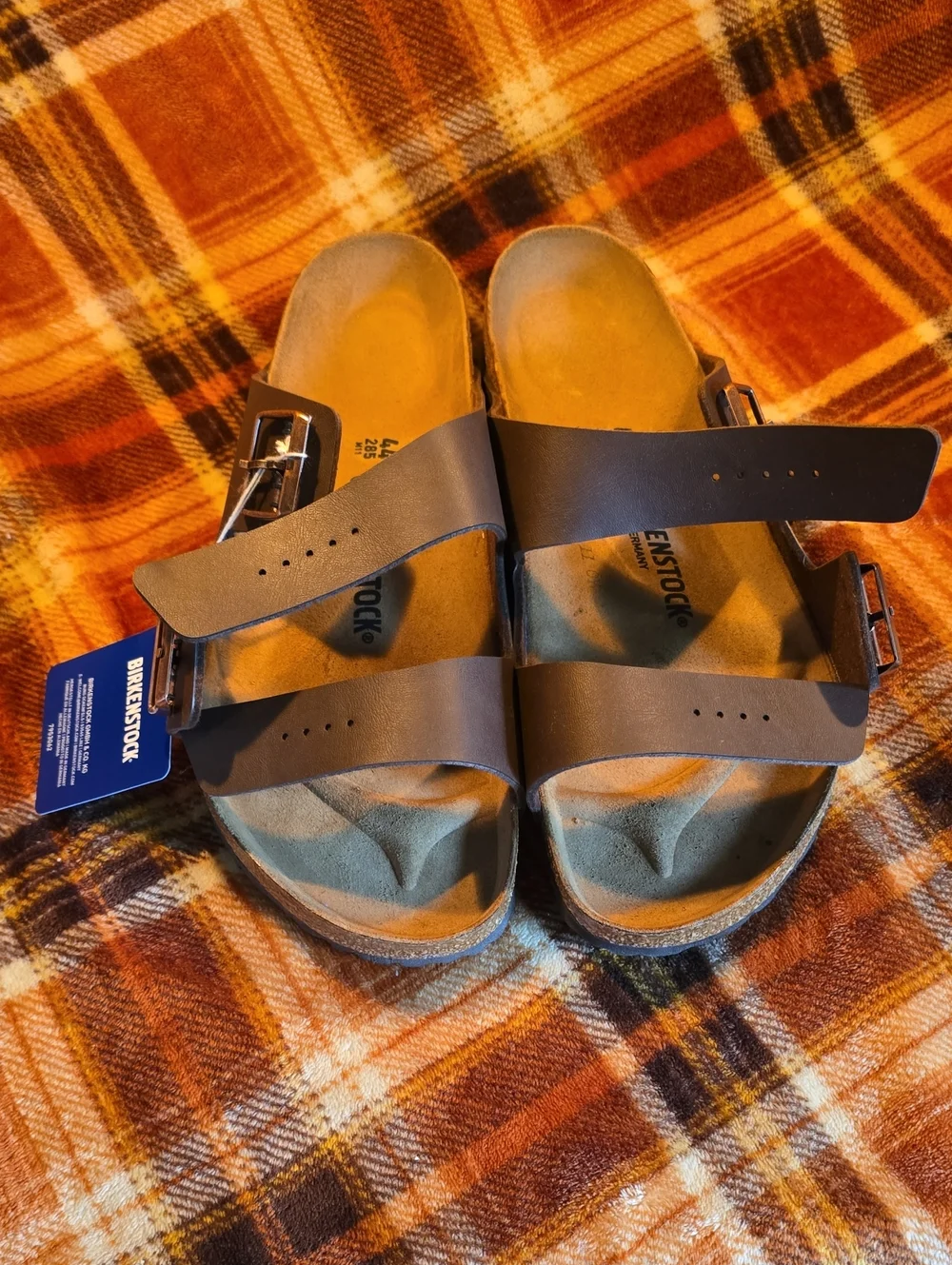 Birkenstock Men's Arizona BS Dark Brown Sandals - US 11, EU 44 - NWT